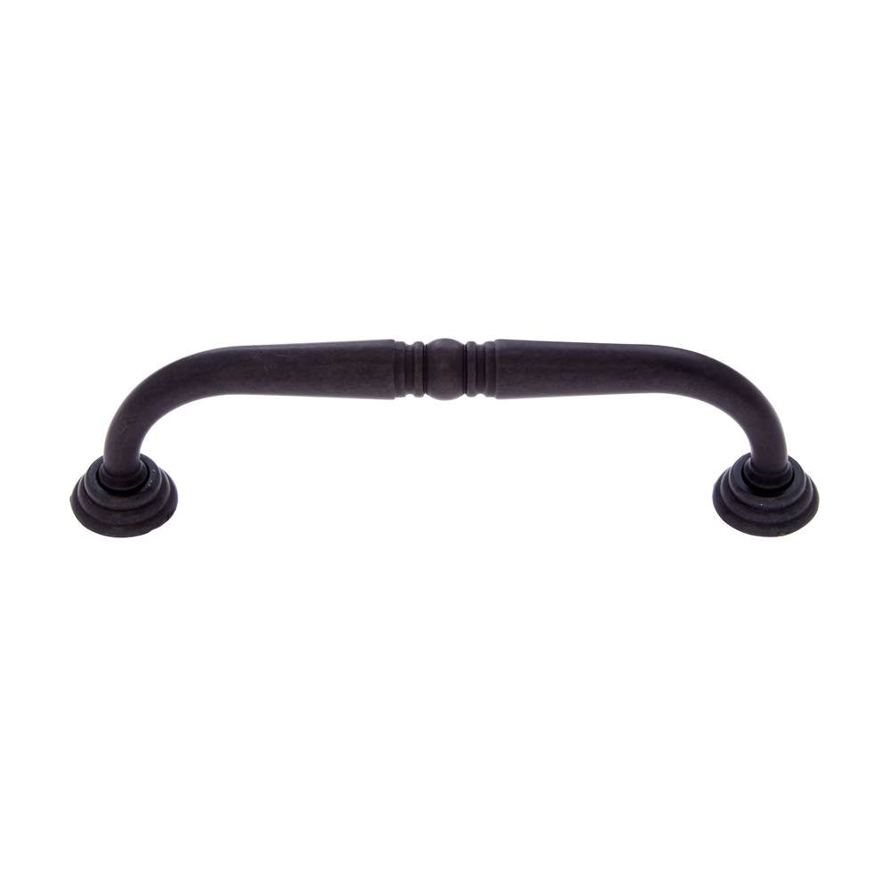 JVJ Hardware - Colonial Collection Oil Rubbed Bronze Finish 96 mm c/c Colonial Pull with Rosettes, Composition Zamac - Oil Rubbed Bronze