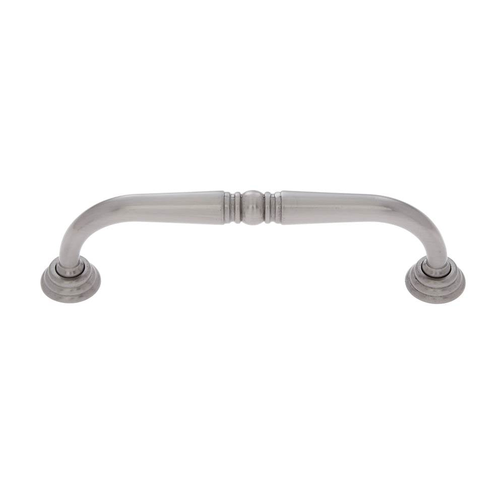 JVJ Hardware - Colonial Collection Satin Nickel Finish 96 mm c/c Colonial Pull with Rosettes, Composition Zamac - Satin Nickel