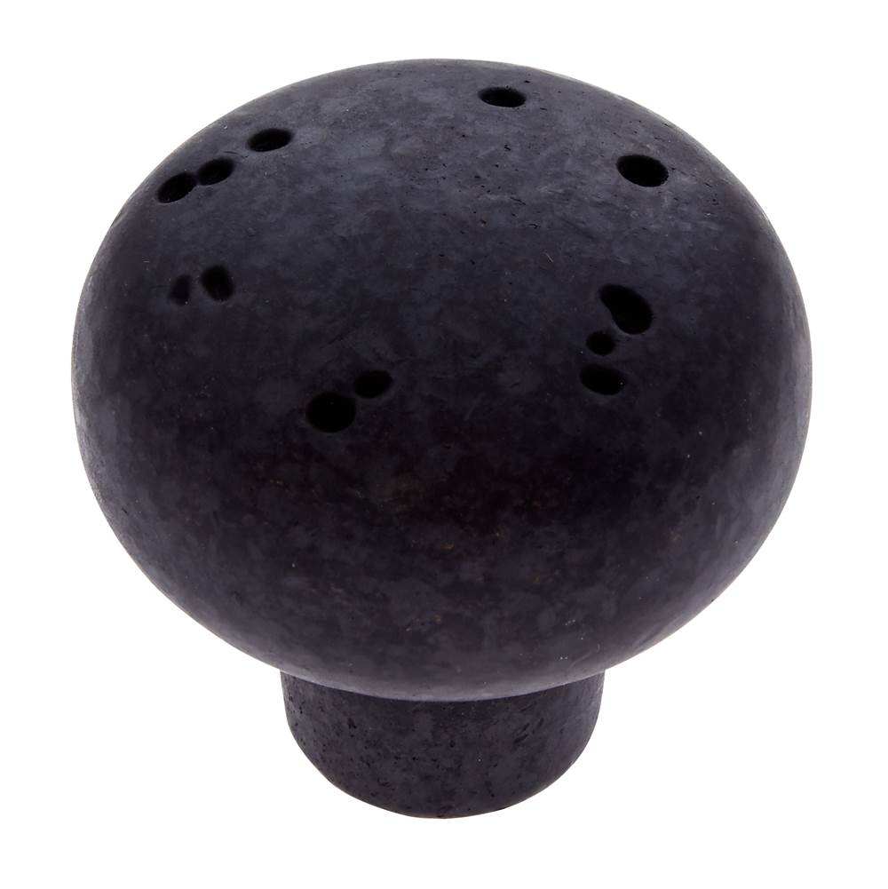 JVJ Hardware - Bedrock Collection Rustic Bronze Finish 1-3/4'' Rustic Round Knob, Composition Zamac - Rustic Bronze