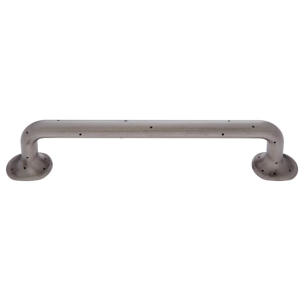 JVJ Hardware - Bedrock Collection Rustic Nickel Finish 12'' c/c Rustic Refrigerator Pull, Composition Zamac - Rustic Nickel