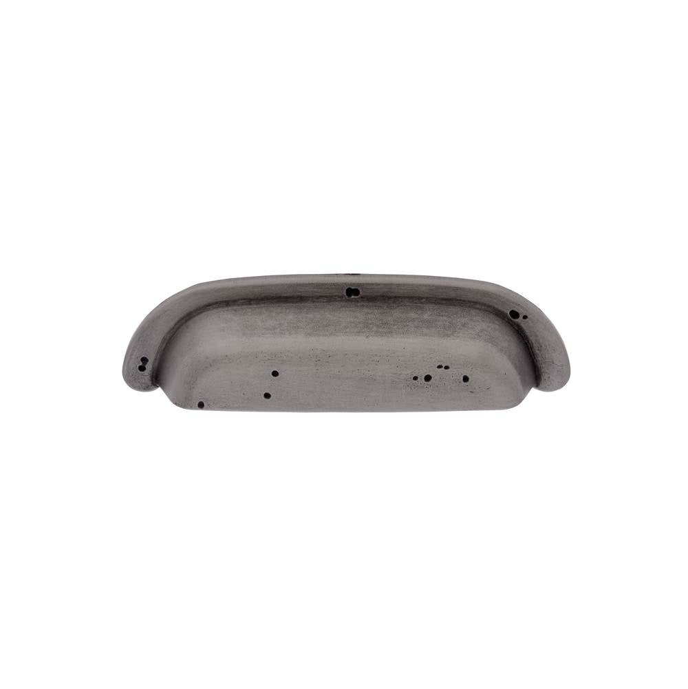 JVJ Hardware - Bedrock Collection Rustic Nickel 128 mm c/c Rustic Round Cup Pull, Composition Zamac - Rustic Nickel