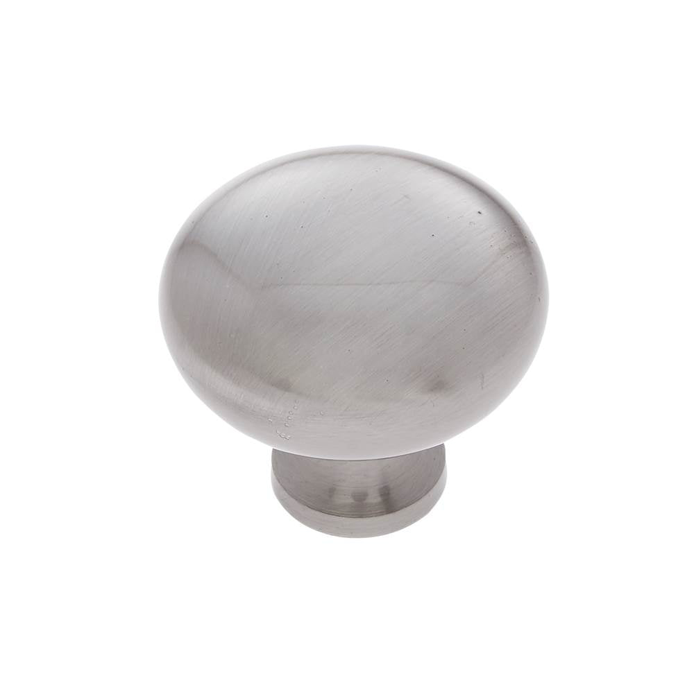 JVJ Hardware - Vintage Collection Satin Nickel Finish 1-1/4'' Mushroom Knob, Composition Zamac - Satin Nickel