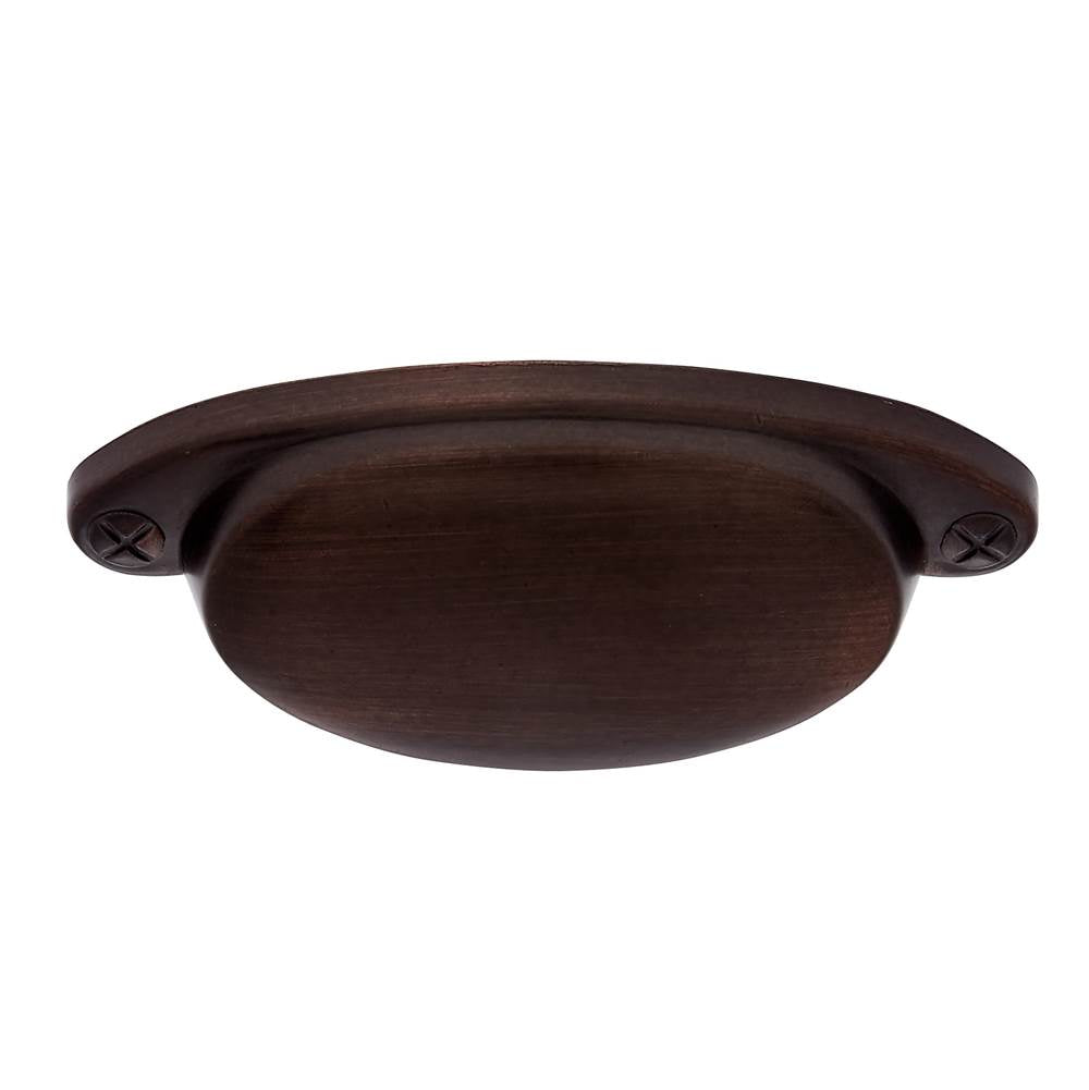 JVJ Hardware - Vintage Collection Old World Bronze Finish 2-1/2'' c/c Smooth Cup Pull, Composition Zamac - Old World Bronze
