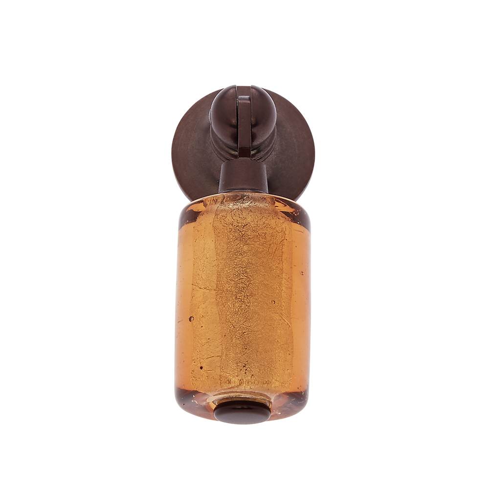 JVJ Hardware - Murano Collection Old World Bronze Finish 30 mm Gold Pendant Drop Pull, Composition Glass and Solid Brass - Old World Bronze