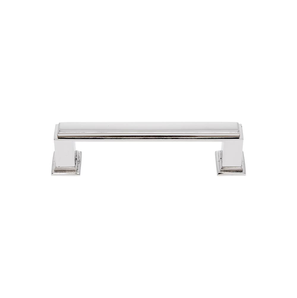 JVJ Hardware - Marquee Collection Polished Nickel Finish 96 mm c/c Transitional Pull, Composition Zamac - Polished Nickel