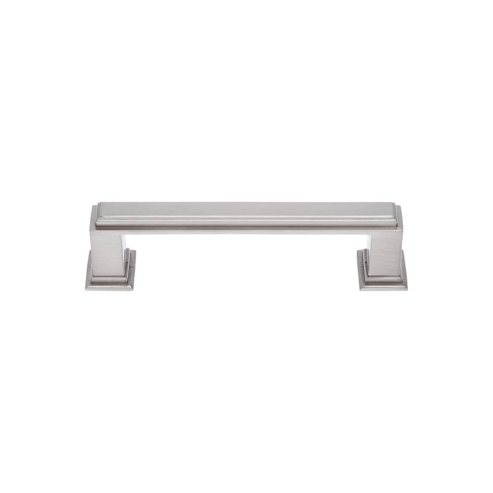 JVJ Hardware - Marquee Collection Satin Nickel Finish 96 mm c/c Transitional Pull, Composition Zamac - Satin Nickel
