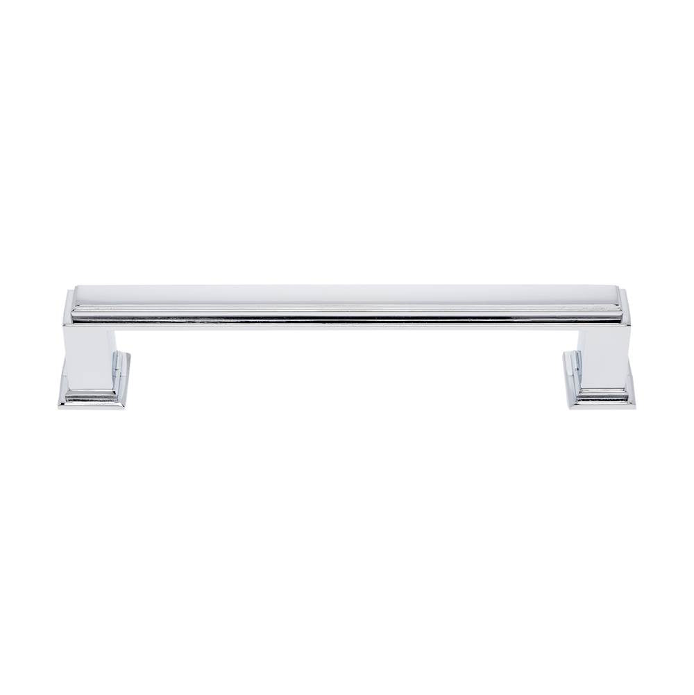 JVJ Hardware - Marquee Collection Polished Chrome Finish 128 mm c/c Transitional Pull, Composition Zamac - Polished Chrome