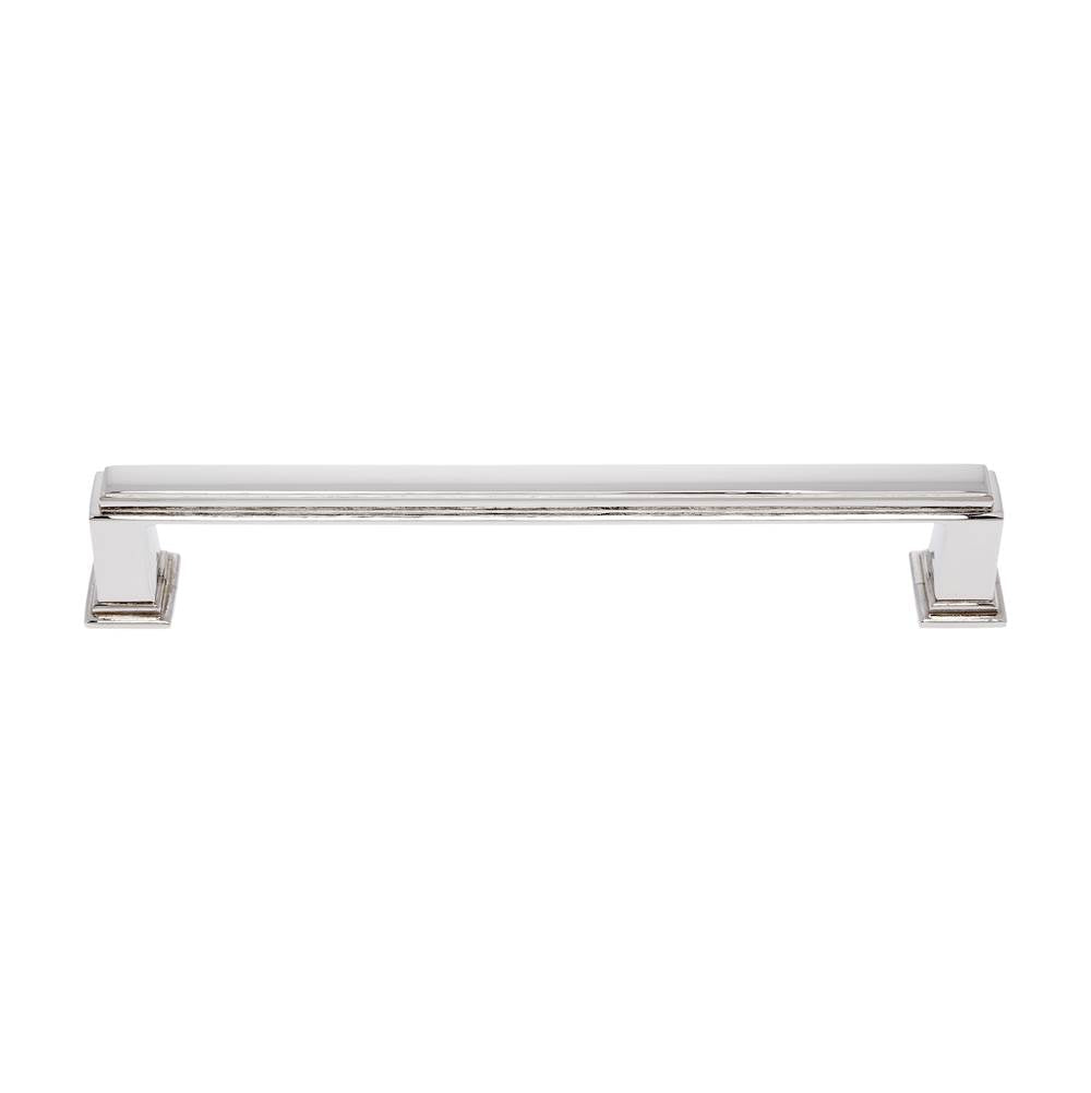 JVJ Hardware - Marquee Collection Polished Nickel Finish 160 mm c/c Transitional Pull, Composition Zamac - Polished Nickel
