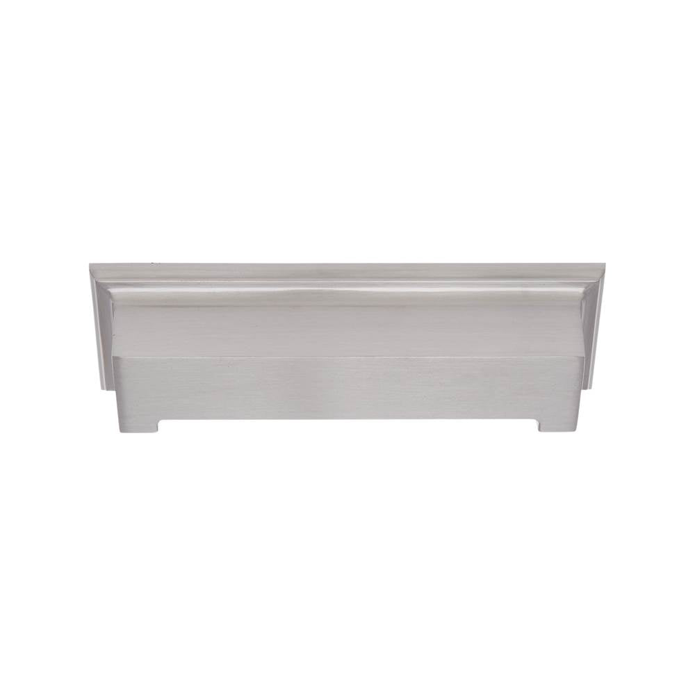 JVJ Hardware - Marquee Collection Satin Nickel Finish 96 mm c/c Transitional Cup Pull, Composition Zamac - Satin Nickel