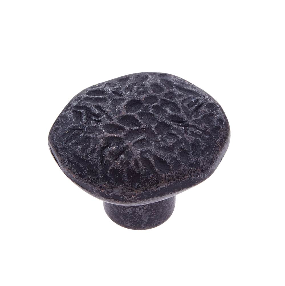 JVJ Hardware - Lone Star Collection Antique Bronze Finish Primitive 1-5/8'' Mushroom Knob, Composition Zamac - Antique Bronze