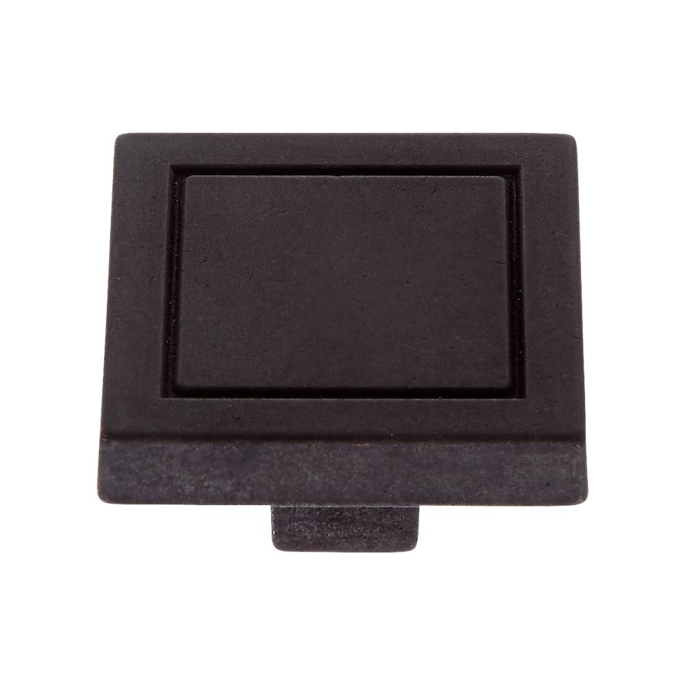 JVJ Hardware - Minimalista Collection Oil Rubbed Bronze Finish 32 mm Square Knob, Composition Zamac - Oil Rubbed Bronze
