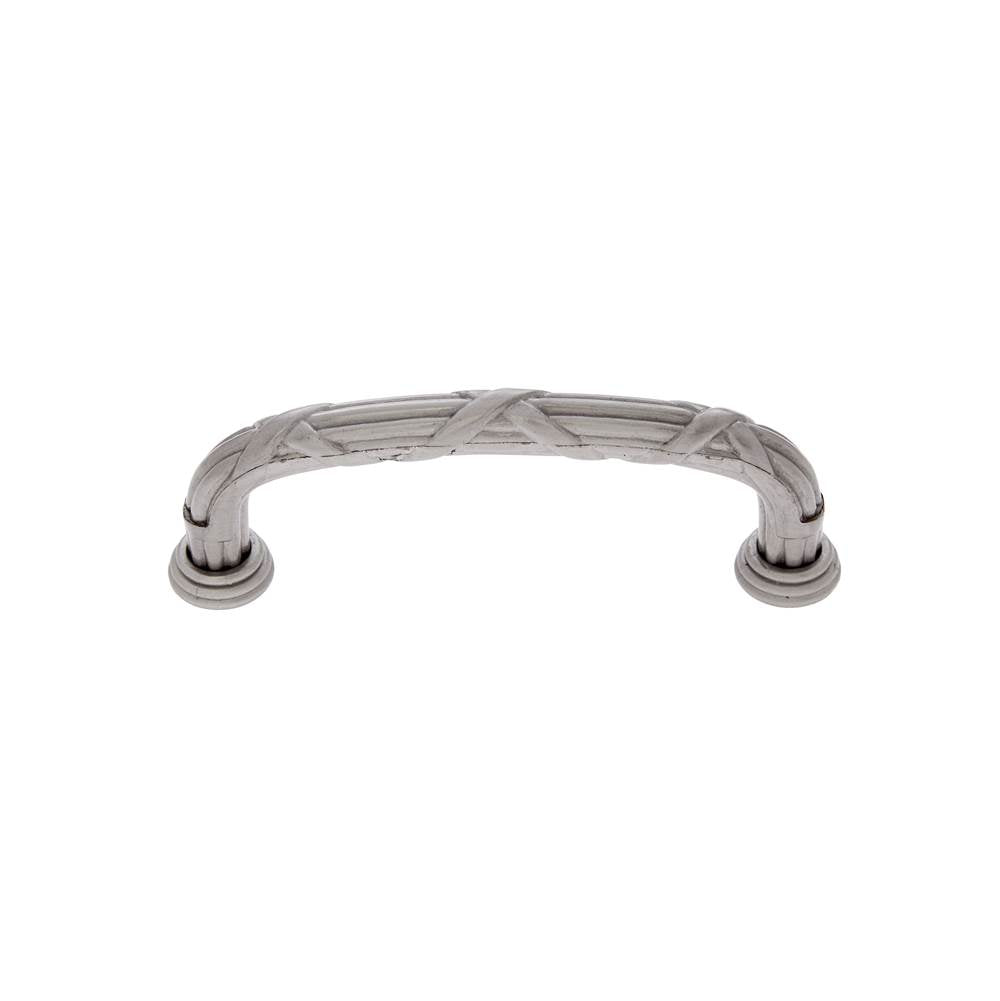 JVJ Hardware - Vintage Collection Satin Nickel Finish 96 mm c/c (4-1/2'' OA) Ribbon Pull, Composition Zamac - Satin Nickel