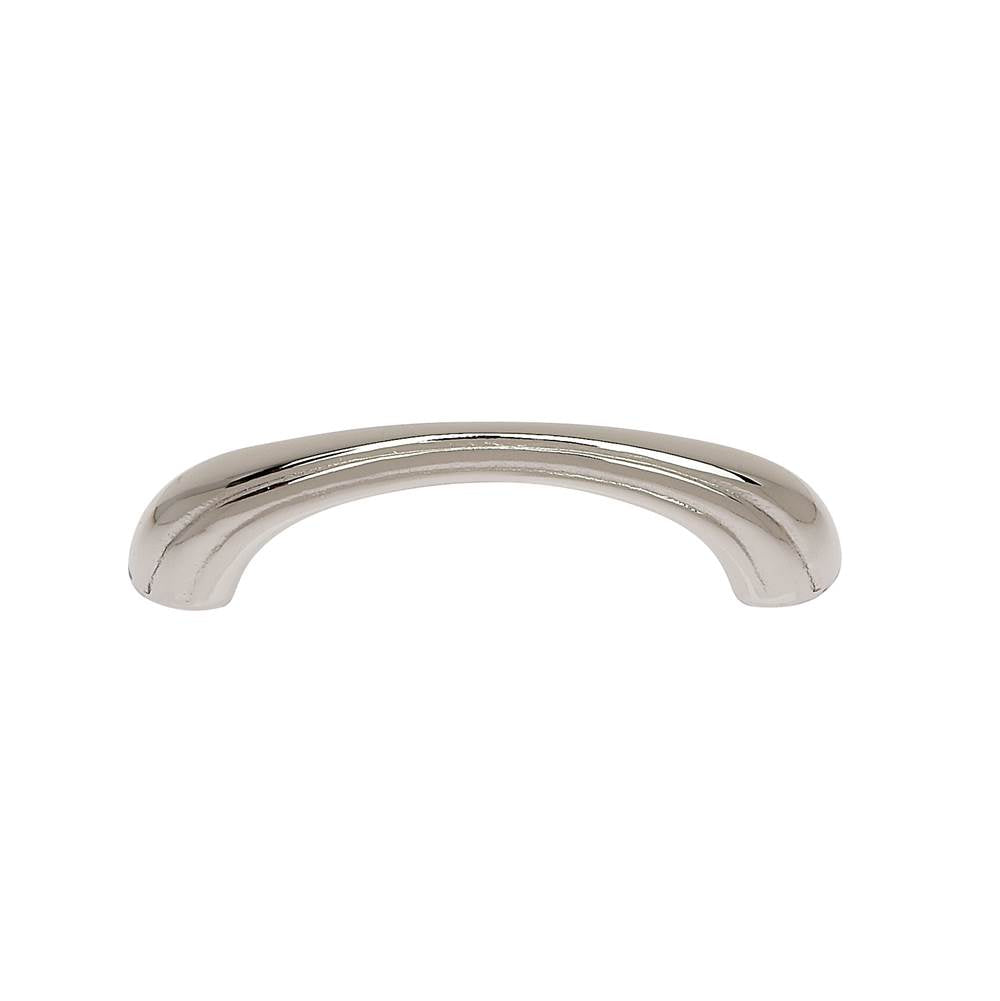 JVJ Hardware - Classic Collection Polished Nickel Finish 3'' c/c Melon Pull, Composition Solid Brass - Polished Nickel