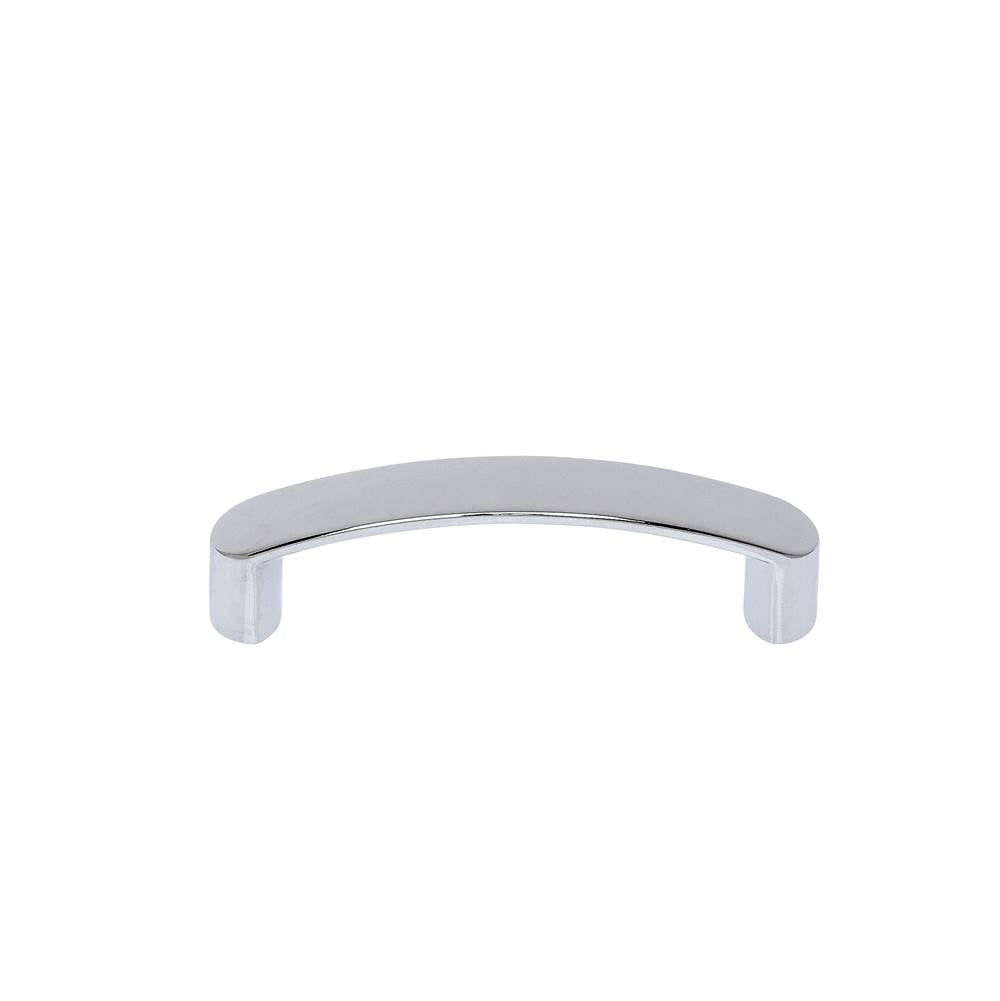 JVJ Hardware - Teres Collection Polished Chrome Finish 96 mm c/c Thick Bowed Pull, Composition Zamac - Polished Chrome