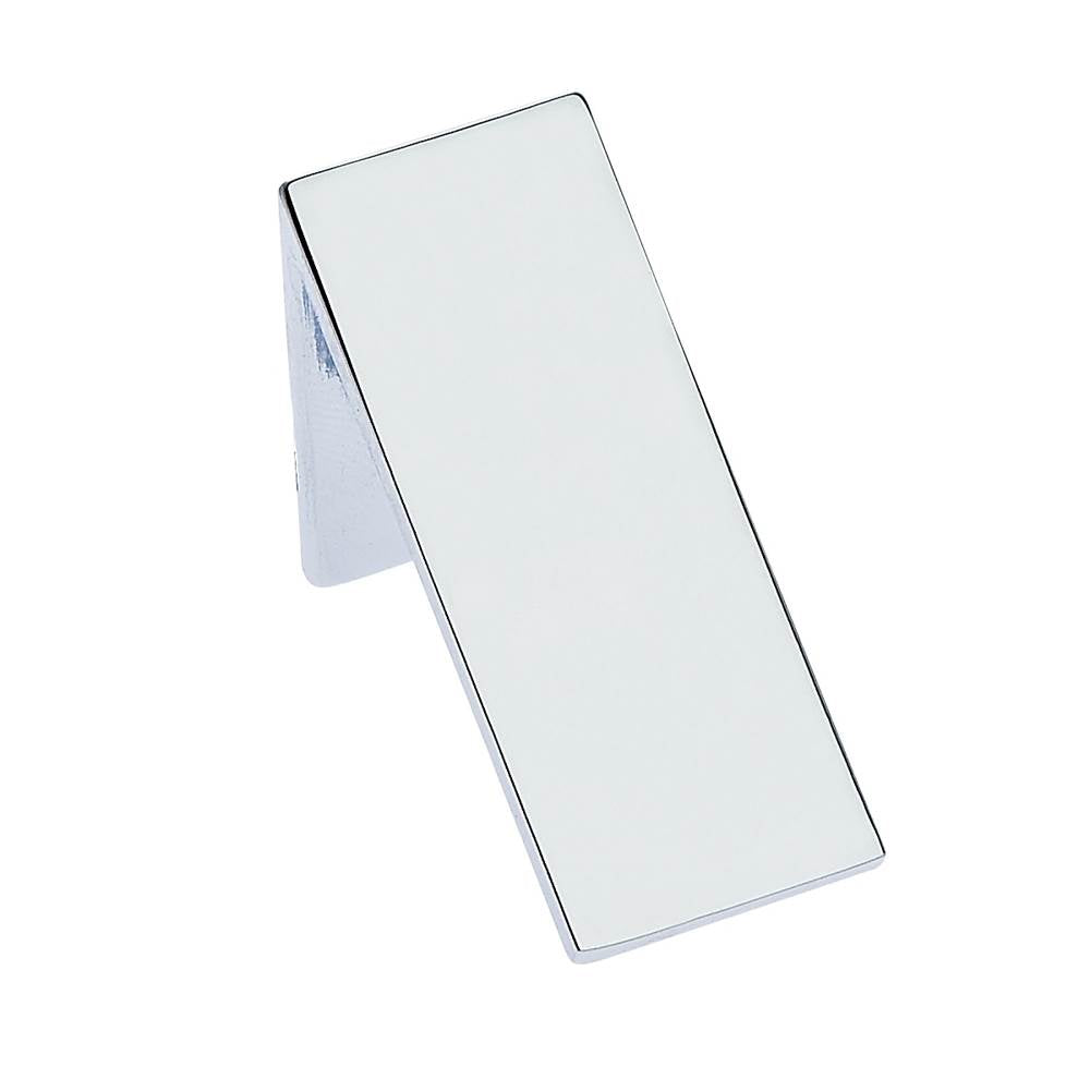JVJ Hardware - Aster Collection Polished Chrome Finish Ski Slope 3/4'' Wide x 1-7/8'' L Knob, Composition Zamac - Polished Chrome