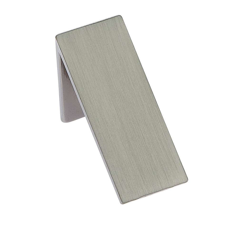 JVJ Hardware - Aster Collection Satin Nickel Finish 3/4'' Wide X 1 7/8'' Long Ski Slope Knob, Composition Zamac - Satin Nickel