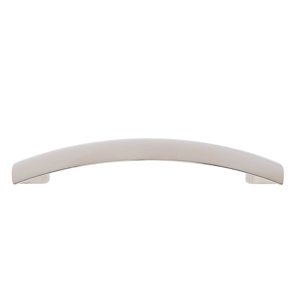JVJ Hardware - Teres Collection Polished Nickel Finish 128 mm c/c Drooped Pull, Composition Zamac - Polished Nickel