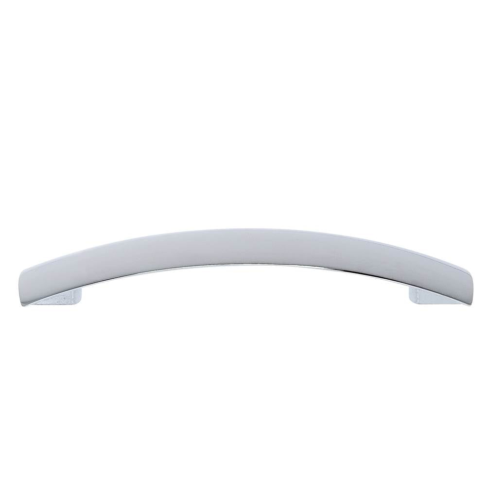 JVJ Hardware - Teres Collection Polished Chrome Finish 128 mm c/c Drooped Pull, Composition Zamac - Polished Chrome