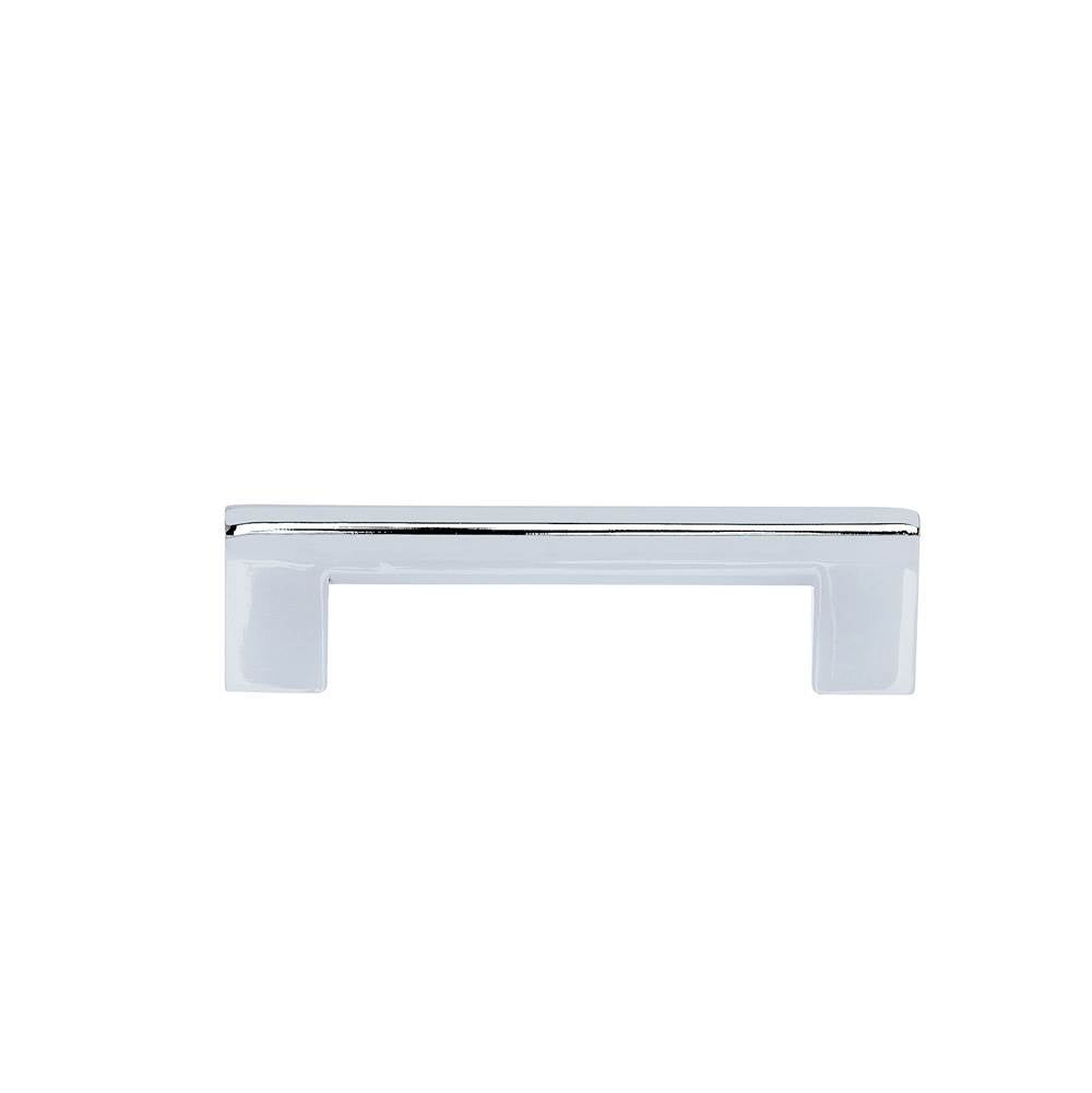JVJ Hardware - Santorini Collection Polished Chrome Finish 96 mm c/c (112 mm OA) Rounded Modern Pull, Composition Zamac - Polished Chrome