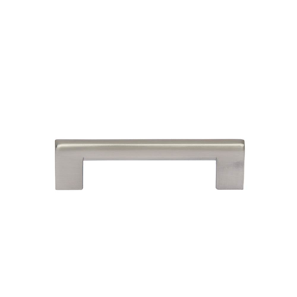JVJ Hardware - Santorini Collection Satin Nickel Finish 96 mm c/c (112 mm OA) Rounded Modern Pull, Composition Zamac - Satin Nickel