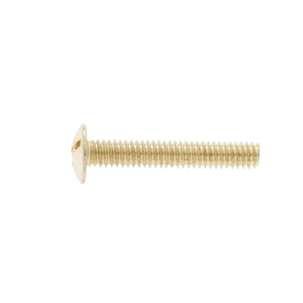 JVJ Hardware - Polished Brass Finish 8/32 X 1'' Machine Screw (500 Count), Composition Zamac - Polished Brass