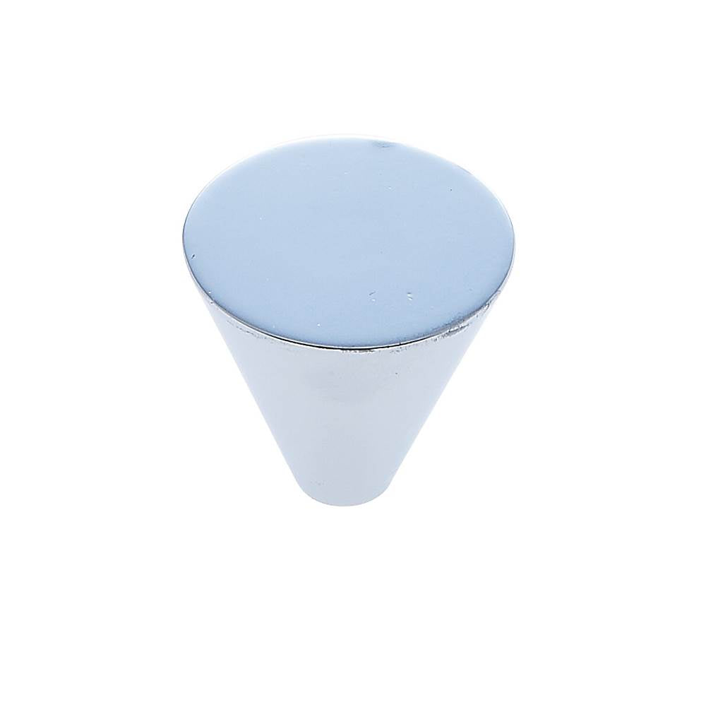 JVJ Hardware - Aster Collection Polished Chrome Finish 32 mm Conical Knob, Composition Zamac - Polished Chrome