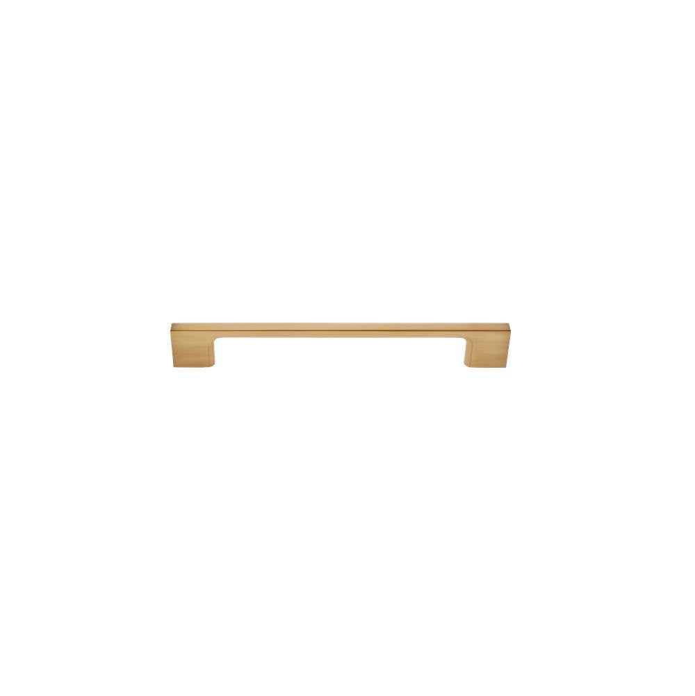 JVJ Hardware - Santorini Collection Satin Brass Finish 160 mm c/c ( mm OA) Thin Profile Contemporary Pull, Composition Zamac