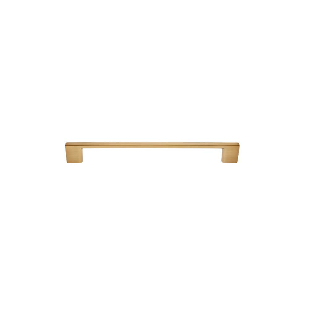 JVJ Hardware - Santorini Collection Satin Brass Finish 192 mm c/c ( mm OA) Thin Profile Contemporary Pull, Composition Zamac