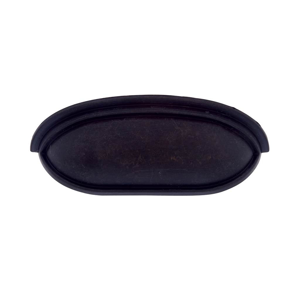 JVJ Hardware - Vintage Collection Oil Rubbed Bronze Finish 3'' c/c Cup Pull w/Step, Composition Zamac - Oil Rubbed Bronze