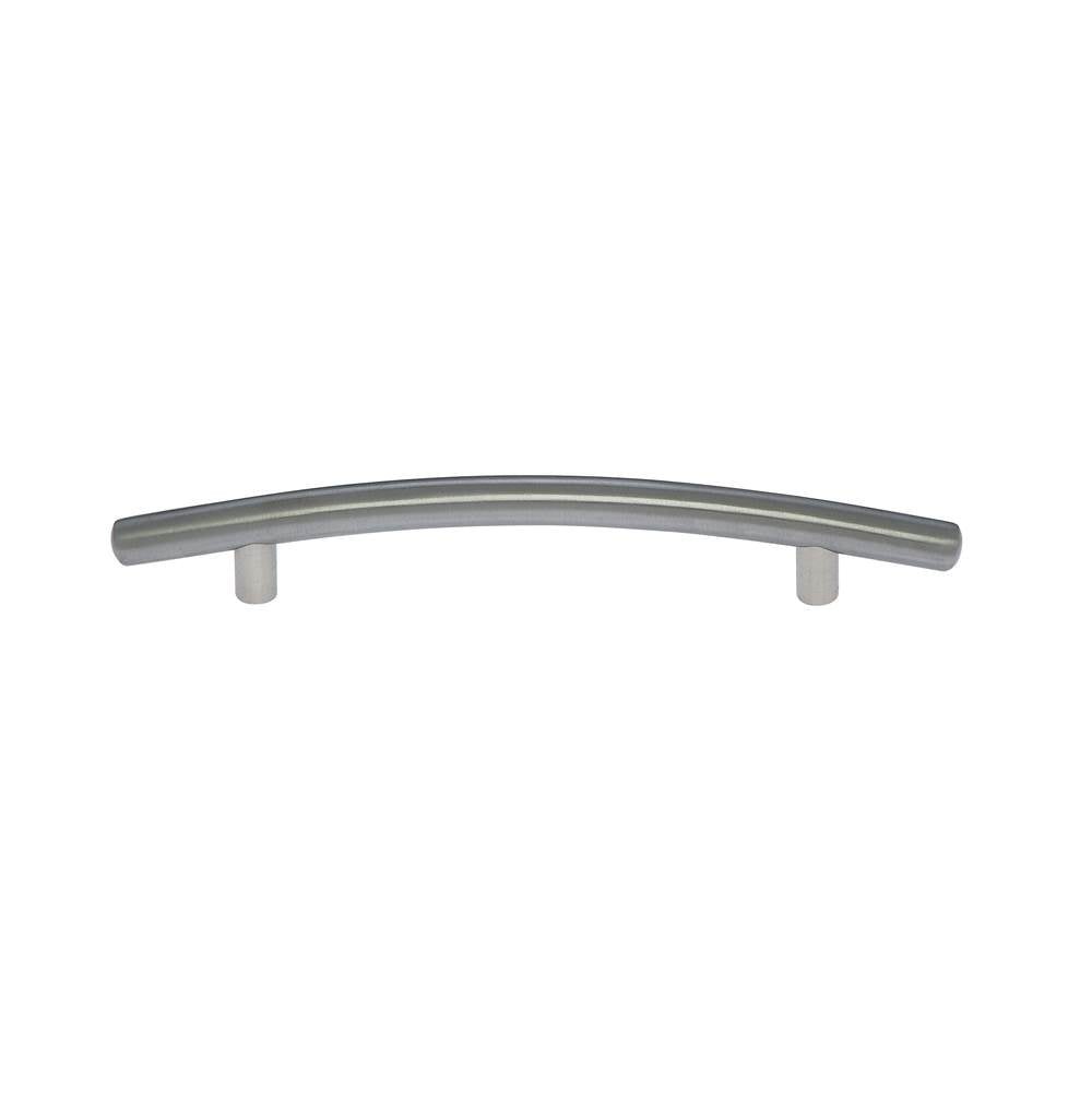 JVJ Hardware - Aster Collection Satin Nickel Finish 128 mm c/c Round Bowed Contemporary Pull, Composition Steel - Satin Nickel