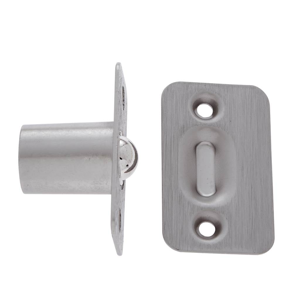 JVJ Hardware - Satin Nickel Finish 7/8'' Radius Corner Ball Catch (Poly-Bagged), Composition Steel - Satin Nickel