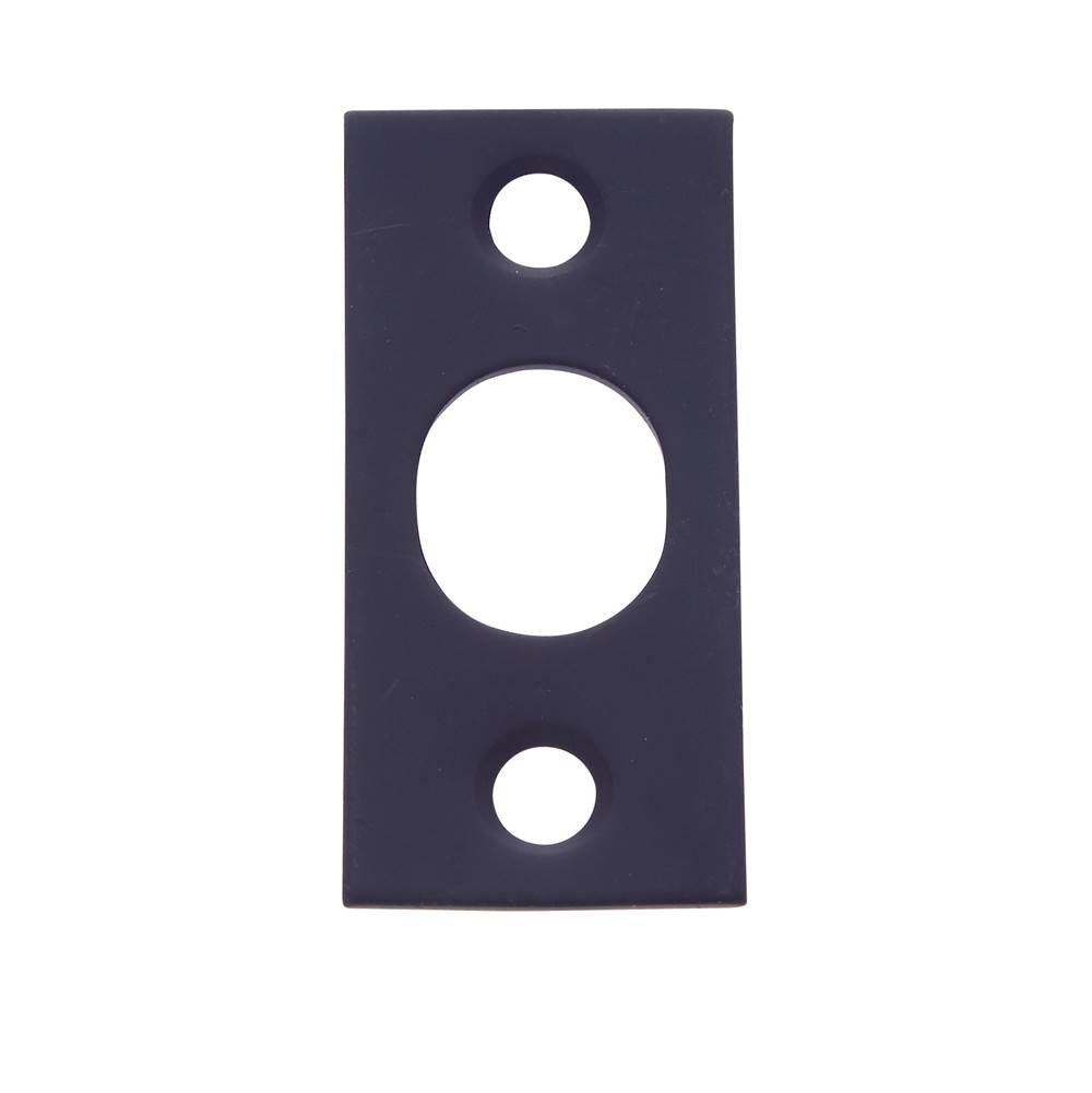 JVJ Hardware - Oil Rubbed Bronze Finish Strike w/Screws For 7'' Flush Bolt, Composition Solid Brass - Oil Rubbed Bronze