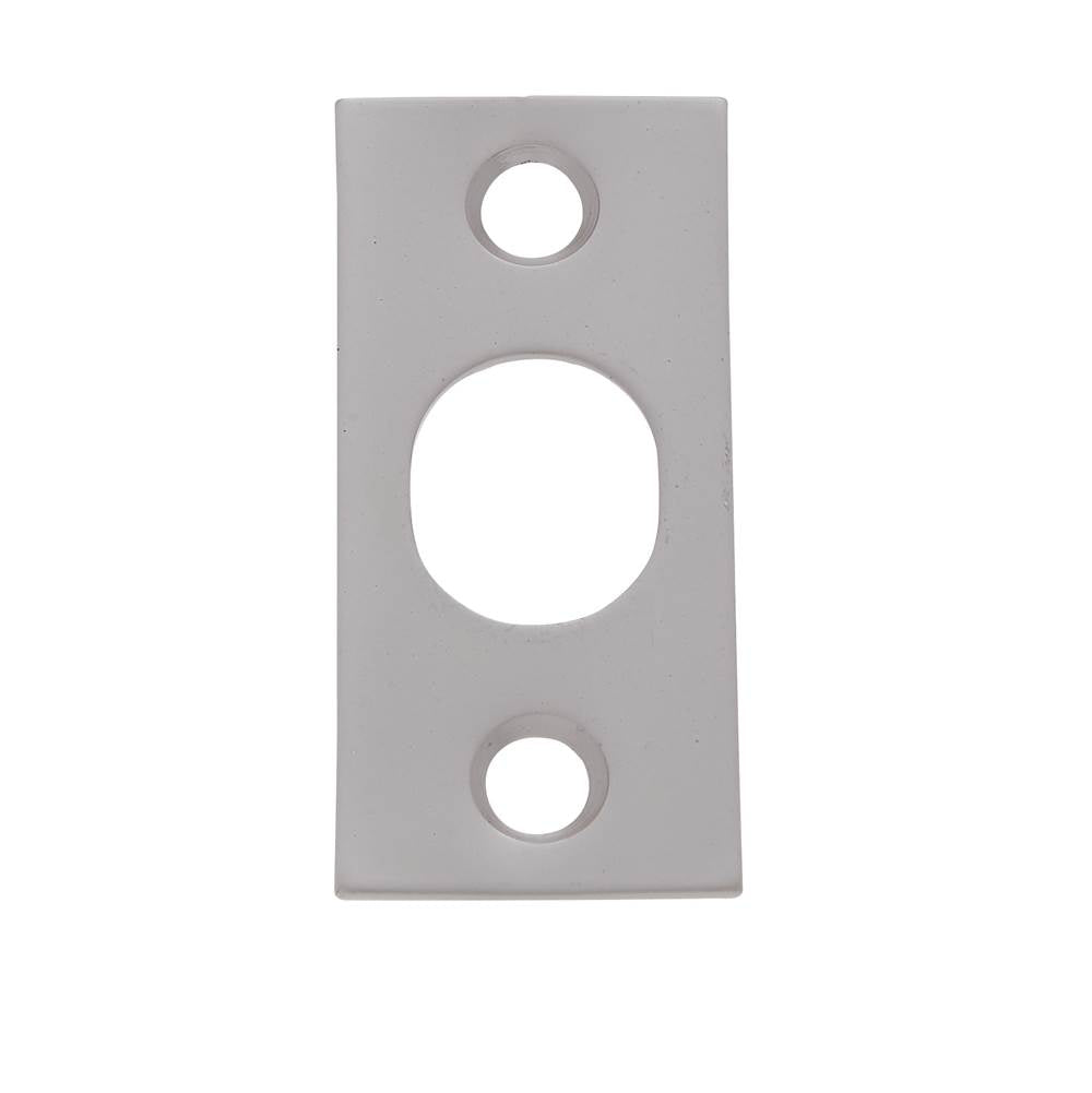 JVJ Hardware - Satin Nickel Finish Strike w/Screws For 7'' Flush Bolt, Composition Solid Brass - Satin Nickel