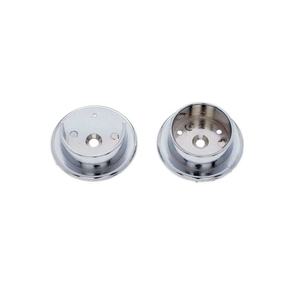 JVJ Hardware - Polished Chrome Finish 1-3/8'' Diameter Pole Socket, Composition Steel - Polished Chrome