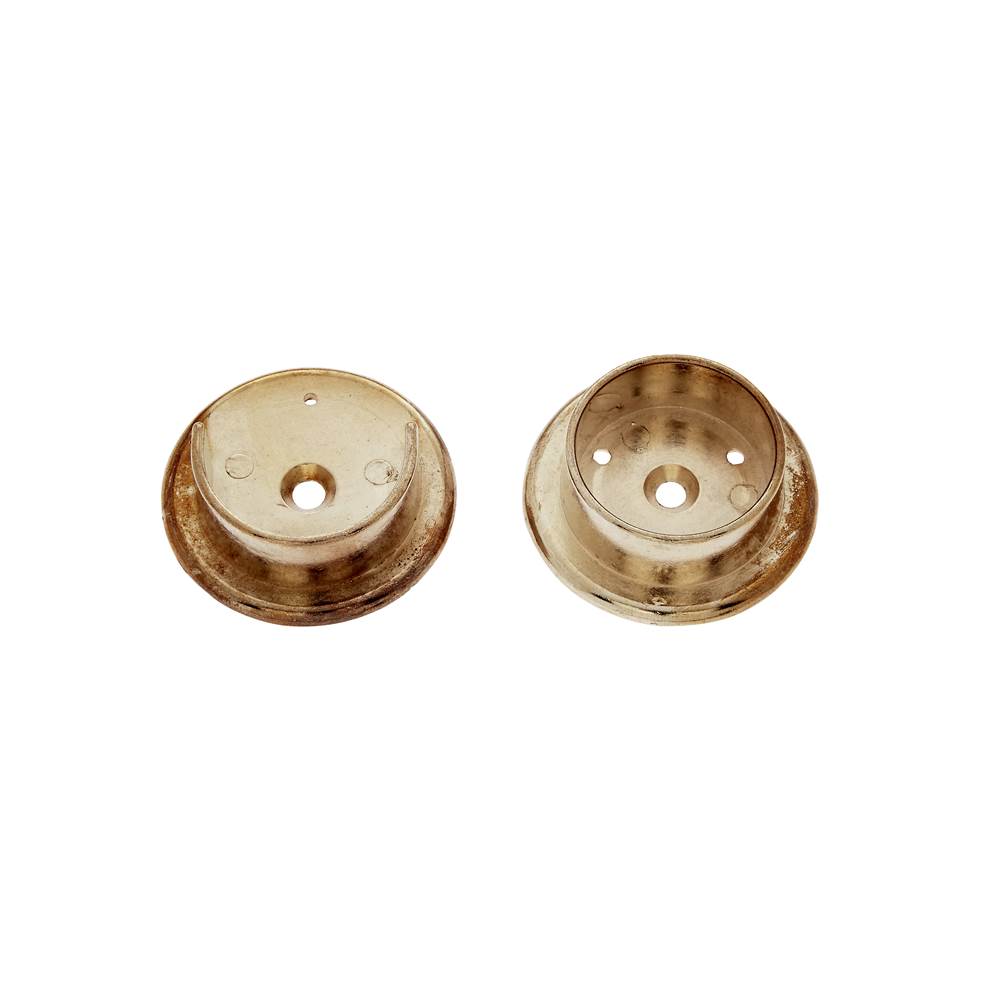 JVJ Hardware - Polished Brass Finish 1-3/8'' Diameter Pole Socket, Composition Steel - Polished Brass