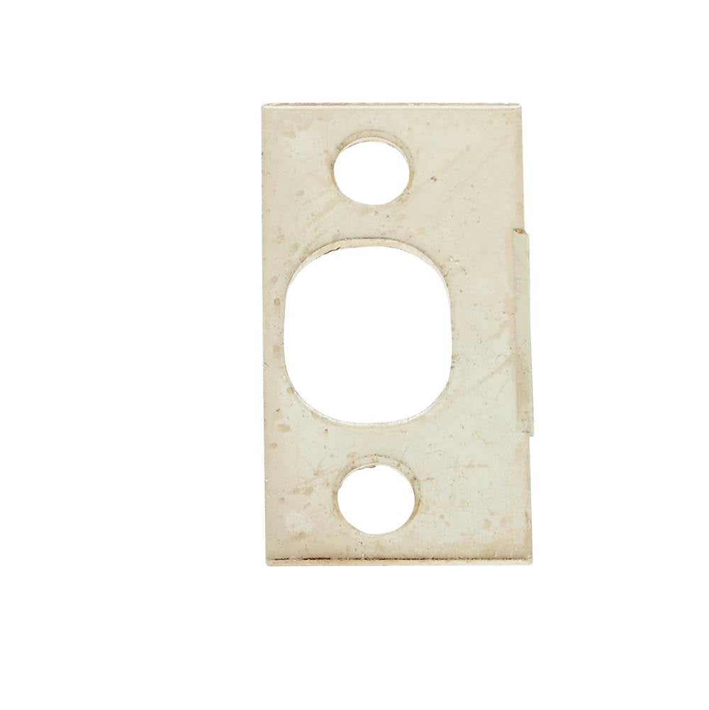 JVJ Hardware - Polished Brass Finish 5/8'' X 1-1/4'' Strike Plate, Composition Steel - Polished Brass