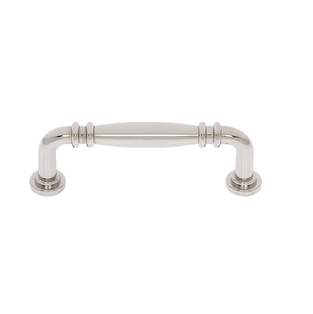 JVJ Hardware - Imperial Collection Polished Nickel Finish 96 mm c/c Knuckle Pull, Composition Zamac - Polished Nickel