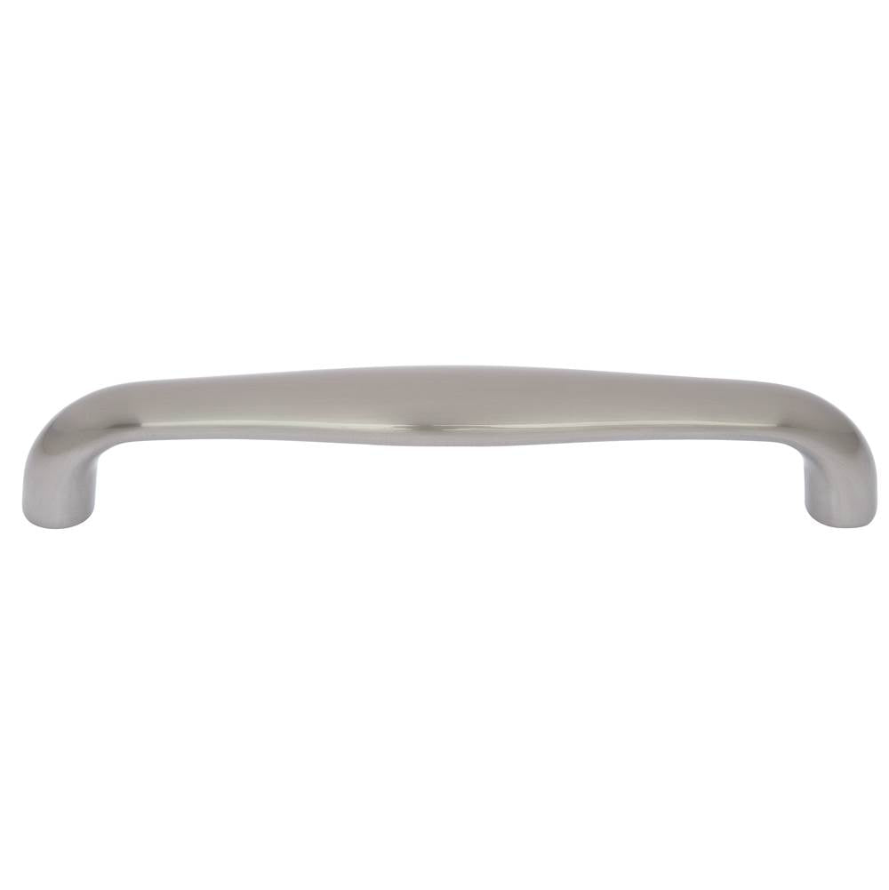 JVJ Hardware - Princeton Collection Satin Nickel Finish 12'' c/c Refrigerator Smooth Pull, Composition Zamac - Satin Nickel