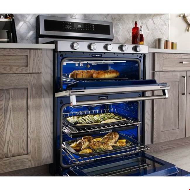 30 in. Self-Cleaning Convection Freestanding Dual Fuel Double Oven Range
