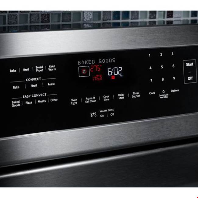30 in. Self Cleaning Convertible Ceramic Glass Freestanding Electric Range