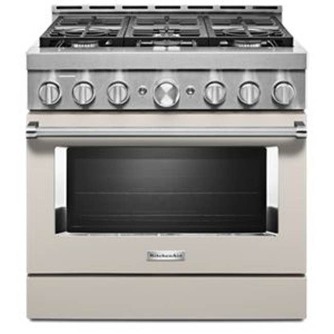 Kitchen Aid - 36'' Gas Commercial Style Range - Milkshake
