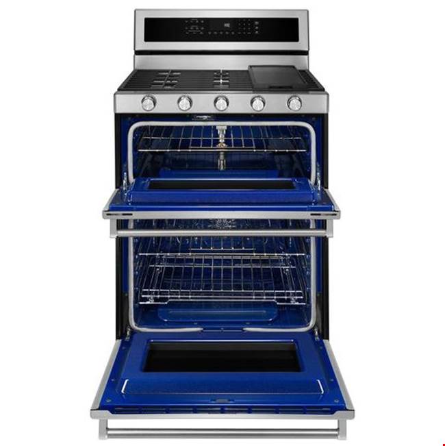 30 in. Self-Cleaning Convection Freestanding Gas Double Oven Range
