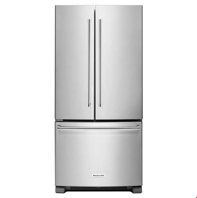 Kitchen Aid - 22 cu.ft. French Door Bottom-Freezer Refrigerator - Stainless Steel
