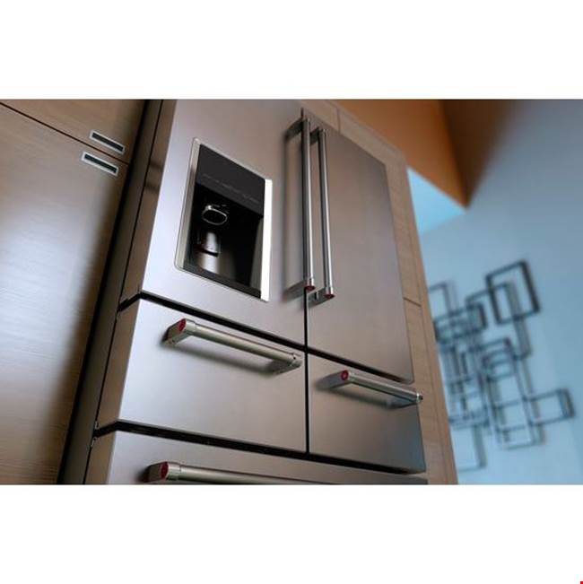 36 in. Wide No Frost External Dispense French Door BottomFrz Refrigerator