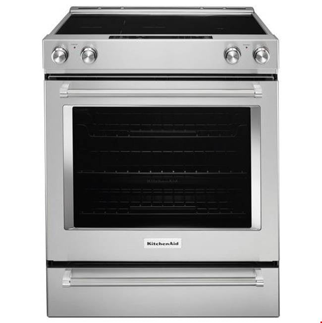 30 in. Self-Cleaning Convection Ceramic Glass Cooktop Slide-In Elec Range