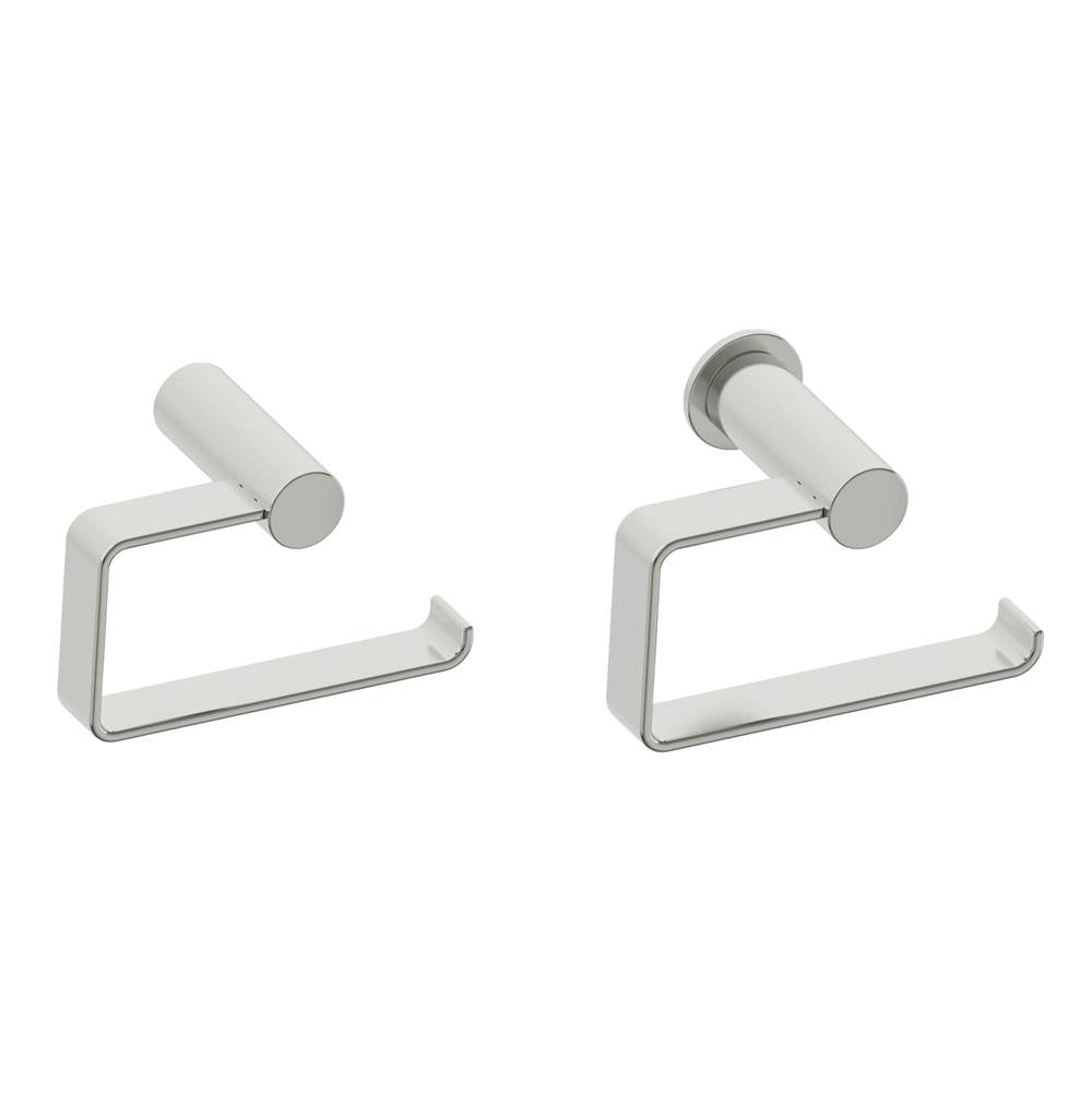 Kartners - PORTO - Drop Toilet Paper Holder-Brushed Nickel - Brushed Nickel