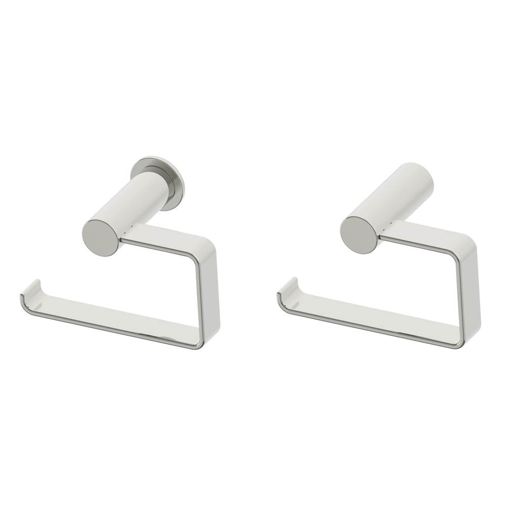 Kartners - PORTO - Drop Toilet Paper Holder(Left)-Polished Nickel - Polished Nickel