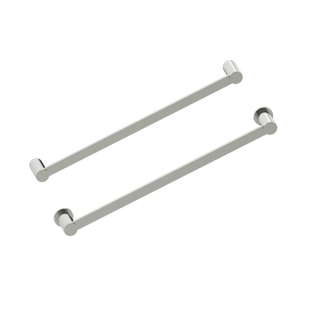 Kartners - PORTO - 18-inch Bathroom Towel Bar -Brushed Nickel - Brushed Nickel