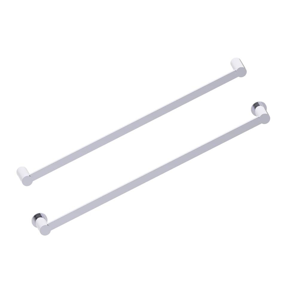 Kartners - PORTO - 24-inch Bathroom Towel Bar-Polished Chrome - Polished Chrome
