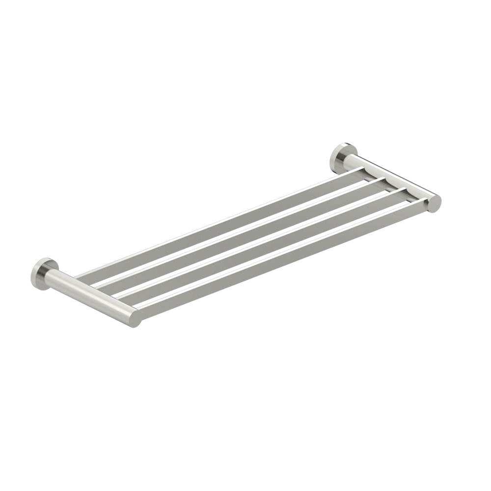 Kartners - PORTO - Towel Shelf-Brushed Nickel - Brushed Nickel